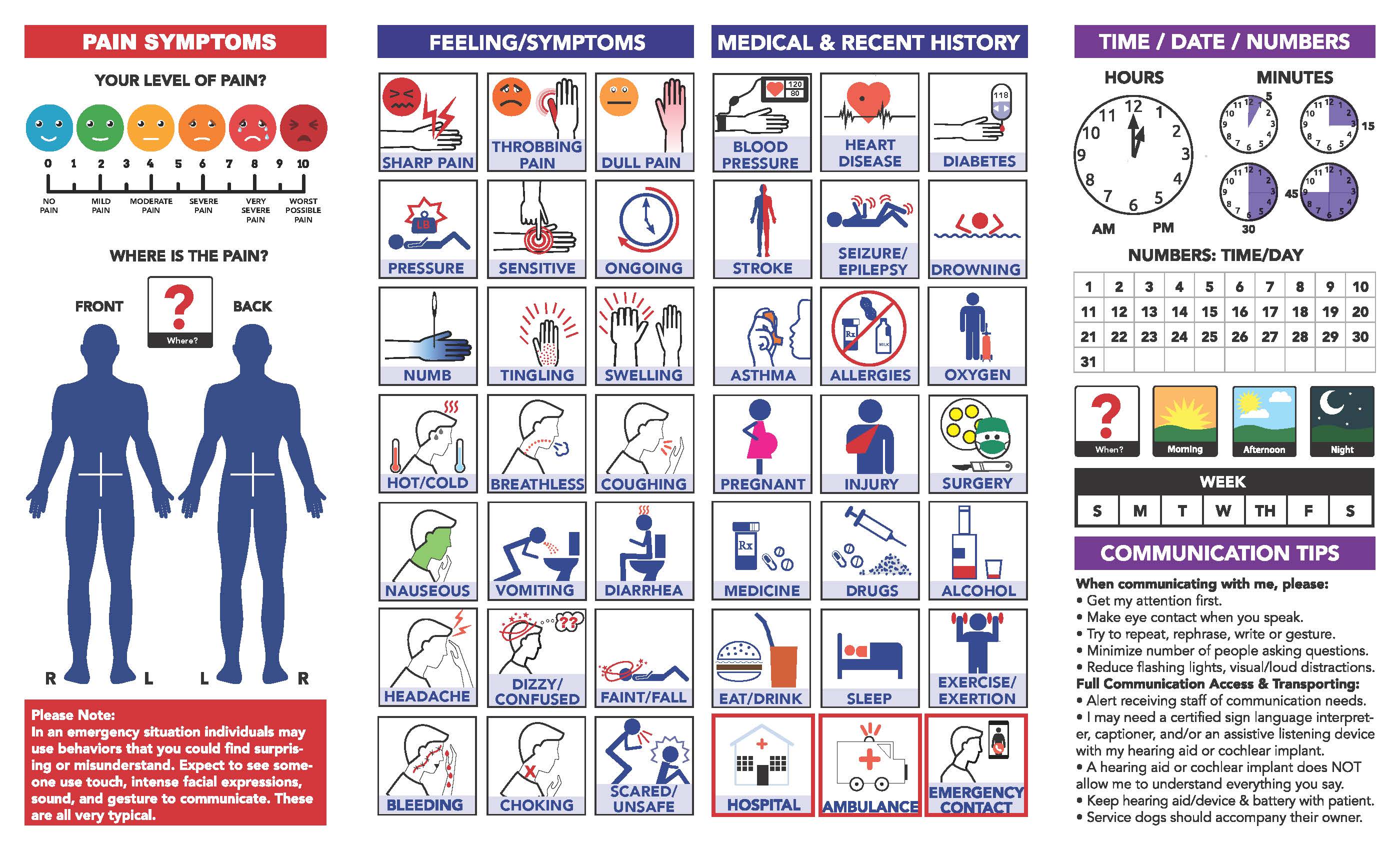 Emergency Services Card from Mass State Police - Front